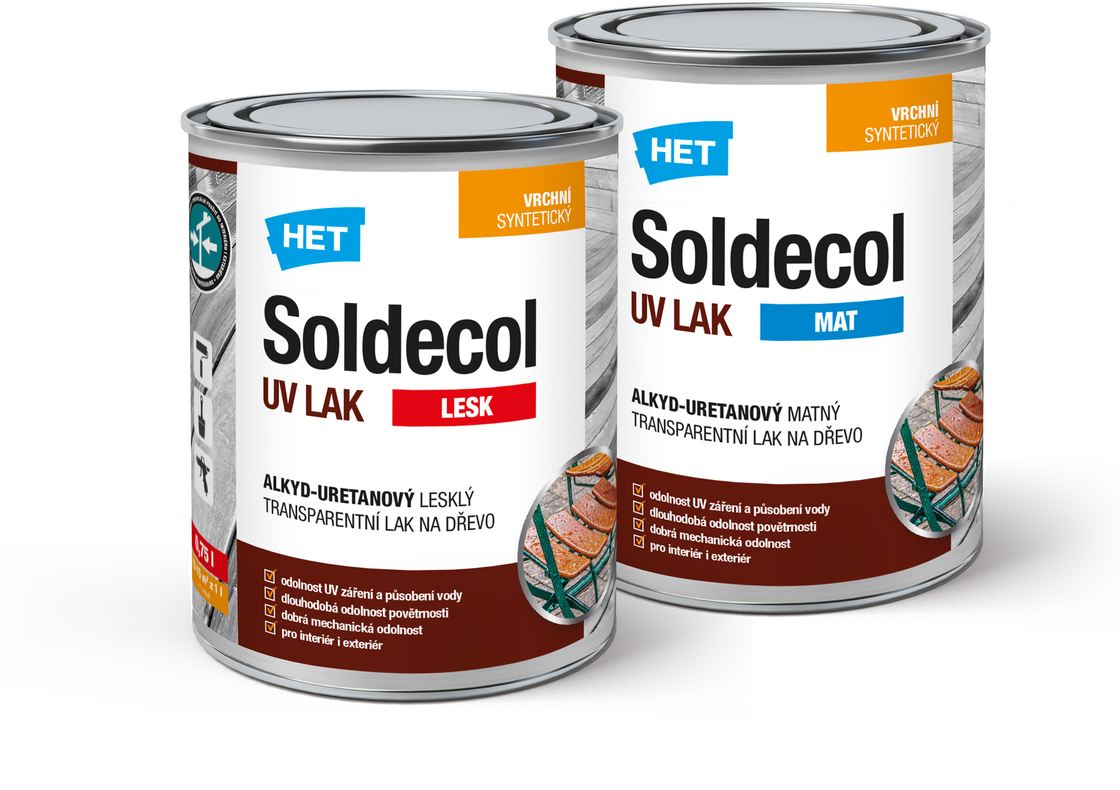 SOLDECOL UV LAK – MAT / LESK - odolné laky na dřevo - novinky