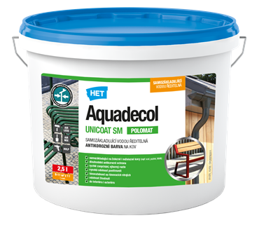 AQUADECOL UNICOAT SM 3v1 – vodou ředitelná samozákladující antikorozní barva na kov - NOVINKA