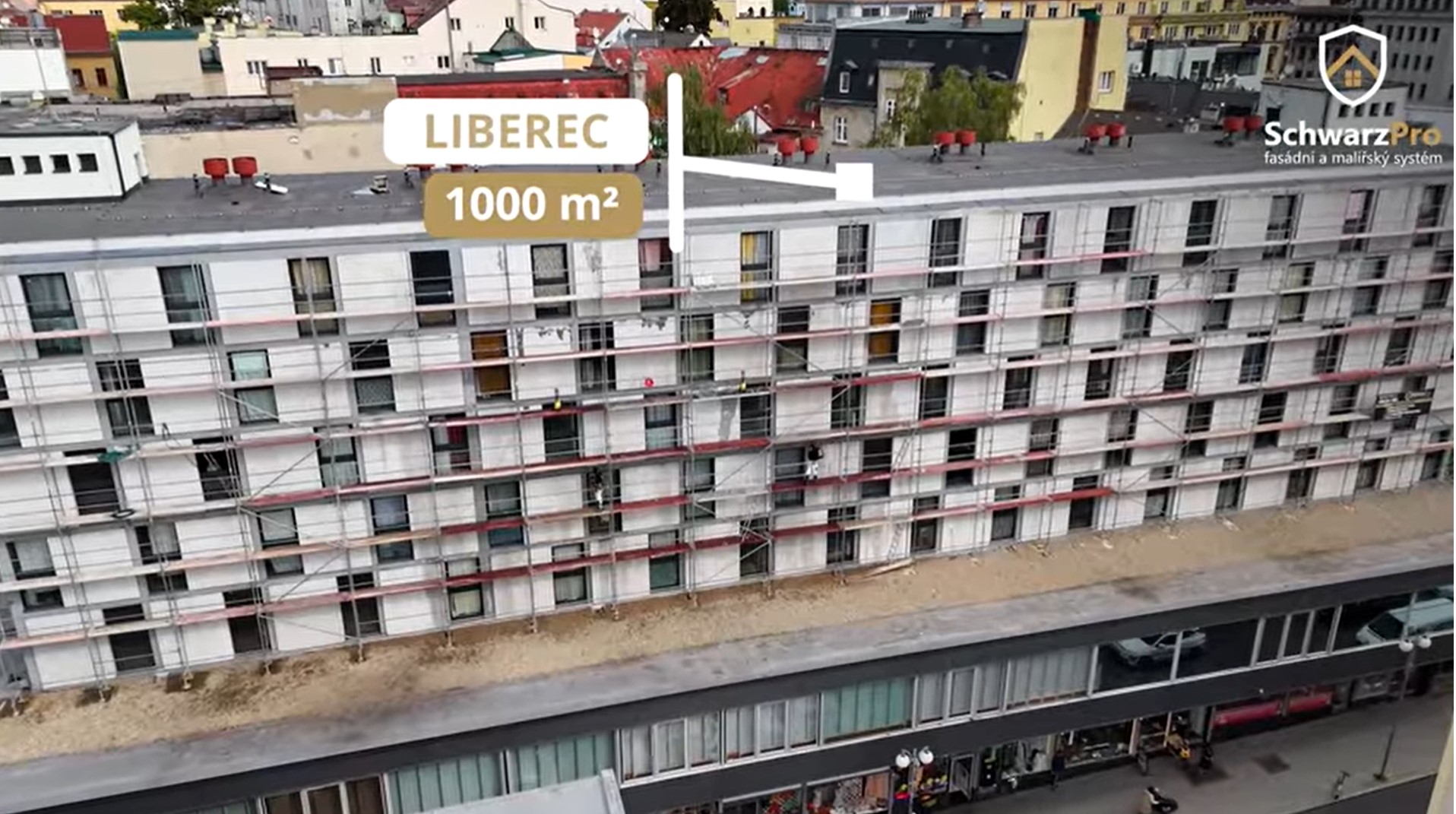 Likvisan a Mikral Renovo Active - Sanace fasády panelového domu v Liberci ve spolupráci s firmou Malířství Schwarz