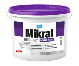 Fasádní silikonová barva pro dlouhodobou ochranu nové i renovaci staré fasády, <br>na mikrotrhlinky i na plísně.